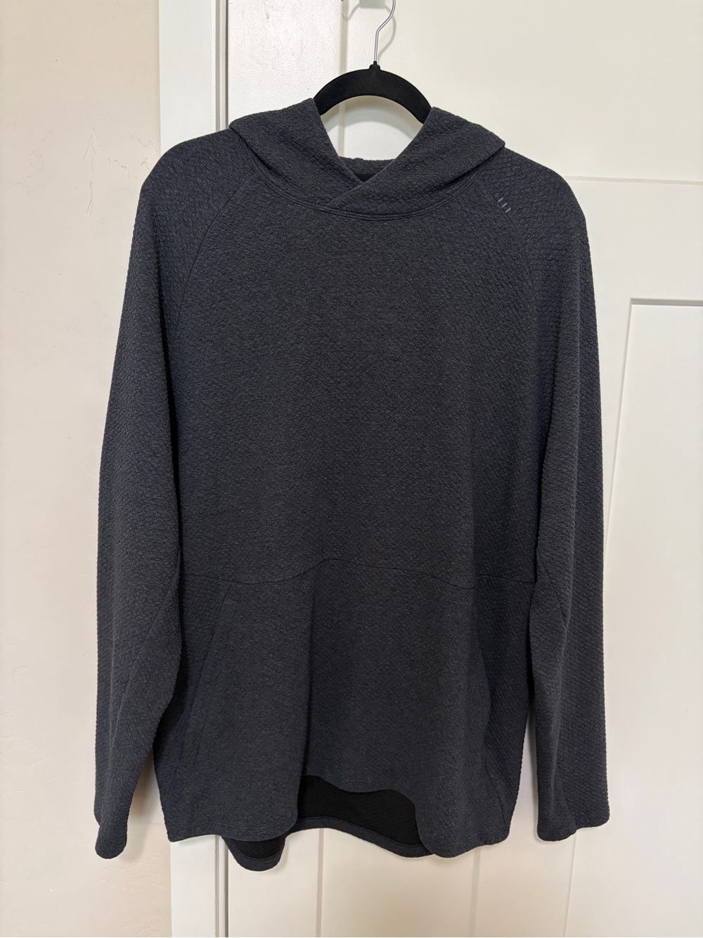 Lululemon At Ease Hoodie Heathered Black / Black Size XL